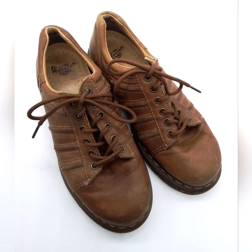 DR MARTENS BROWN TIE OXFORD